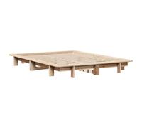 Bed Frame Bedroom Home Bedstead Base 120x200 cm Solid Wood Pine vidaXL