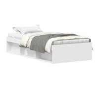(white, 90 x 200 cm) vidaXL Bed Frame Bedroom Mattress Foundation Guest Room Bedstead Bed Base