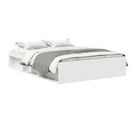 (smoked oak, 140 x 200 cm) vidaXL Bed Frame Bedroom Mattress Foundation Guest Room Bedstead Bed Base