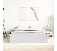 Bed Frame Black 120x200 cm Engineered Wood Solid Pine Plywood Slats with Storage [EEK: A]