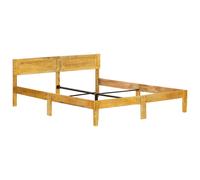 vidaXL Solid Mango Wood Bed Frame 180cm 6FT Super King Home Bedroom Bedstead