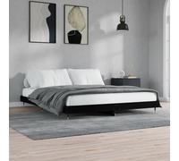 Bed Frame White 150x200 cm 5FT King Size Engineered Wood [EEK: N/A]