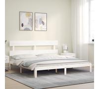 Bed Frame Bedroom Platform Bed Mattress Foundation Bedstead Solid Wood vidaXL