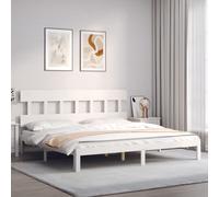 Bed Frame Bedroom Platform Bed Wooden Bedstead Bed Base Solid Wood vidaXL