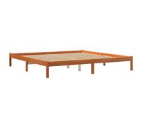 vidaXL Bed Frame without Mattress Wax Brown 180x200 cm Super King Solid Wood Pine
