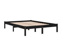 Bed Frame Bedroom Wooden Bed Base Mattress Foundation Solid Pinewood vidaXL