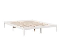 Bed Frame Bedroom Wooden Bed Base Mattress Foundation Solid Pinewood vidaXL