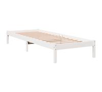 Bed Frame Bedroom Wooden Bed Base Mattress Foundation Solid Pinewood vidaXL