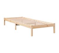 Bed Frame Bedroom Wooden Bed Base Mattress Foundation Solid Pinewood vidaXL