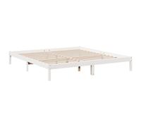 Bed Frame Bedroom Wooden Bed Base Mattress Foundation Solid Pinewood vidaXL