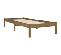 810008 vidaXL Bed Frame without Mattress White Solid Wood 100x200 cm