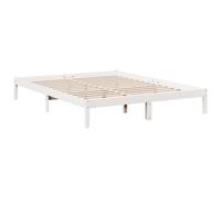 Bed Frame Bedroom Wooden Bed Base Mattress Foundation Solid Pinewood vidaXL
