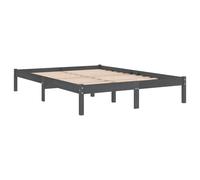 Bed Frame Bedroom Wooden Bed Base Mattress Foundation Solid Pinewood vidaXL