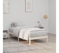 Bed Frame Bedroom Wooden Bed Base Mattress Foundation Solid Pinewood vidaXL