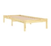Bed Frame Bedroom Wooden Bed Base Mattress Foundation Solid Pinewood vidaXL