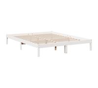 (natural, 160 x 220 cm) vidaXL Bed Frame Bedroom Wooden Bed Base Mattress Foundation Solid Pinewood