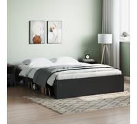 (black, 150 x 200 cm) vidaXL Bed Frame Bedroom Mattress Foundation Guest Room Bedstead Bed Base