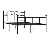 Bed Frame Black Metal 140x200 cm #2 GHB