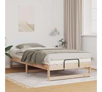 Bed Frame Brown 100 x 210 cm Solid Pine Wood