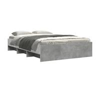 vidaXL Bed Frame Without Mattress Concrete Grey 120X190cm Engineered Wood, Grey