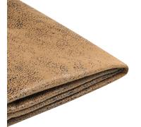 Bed Frame Cover Faux Leather FITOU 140 x 200 cm Brown