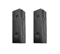 Bed Frame Hardware, Metal Bed Frame Post Double Hook Slot Brackets Heavy Duty Headboard Plates for Wooden Beds - Pack of 2, Only Groove