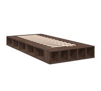 Bed Frame Home Base Bedstead Brown Oak 90x200 cm Engineered Wood vidaXL