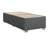 Bed Frame Home Base Bedstead Dark Grey 90x190 cm Single Fabric vidaXL