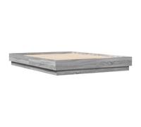 vidaXL Bed Frame Without Mattress Grey Sonoma 140X200 cm, Grey