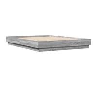vidaXL Bed Frame without Mattress Grey Sonoma 160x200 cm, Grey