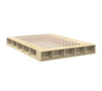 Bed Frame Home Base Bedstead Sonoma Oak 160x200 cm Engineered Wood vidaXL