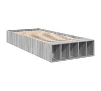 Bed Frame Home Base Grey Sonoma 90x190 cm Single Engineered Wood vidaXL