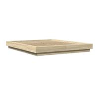 Bed Frame Home Base Sonoma Oak 150x200 King Size cm Engineered Wood vidaXL