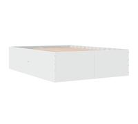 Bed Frame Home Base White 120x190 cm Small Double Engineered Wood vidaXL