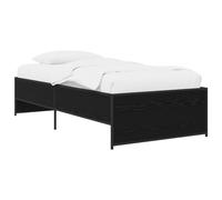 Bed Frame Home Bed Base Mattress Foundation Engineered Wood and Metal vidaXL