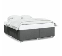 (dark grey, 6ft super king size) vidaXL Bed Frame Bed Base Bedstead Mattress Foundation Dark GreyÂ Double Fabric
