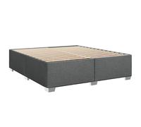 (dark grey, 6ft super king size) vidaXL Bed Frame Bed Base Bedstead Mattress Foundation Dark GreyÂ Double Fabric