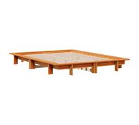 Bed Frame Home Bedstead Base Wax Brown 120x200 cm Solid Wood Pine vidaXL