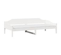 Bed Frame Home Bedstead Base White 90x190 cm Single Solid Wood Pine vidaXL