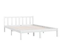 Bed Frame Home Bedstead Bed Base Mattress Foundation Solid Pinewood vidaXL