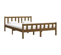 Bed Frame Home Wooden Bedroom Bedstead Platform Bed Base Solid Wood vidaXL