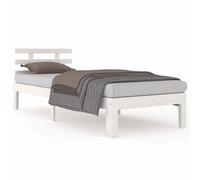 Vidaxl Bed Frame Without Mattress White 75X190Cm Small Single