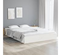vidaXL Bed Frame without Mattress Wax Brown 160x200 cm Solid Wood Pine
