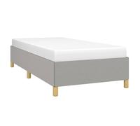 Bed Frame Mattress Foundation Bedroom Upholstered Bed Bedstead Fabric vidaXL