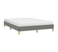 Bed Frame Mattress Foundation Bedroom Upholstered Bed Bedstead Fabric vidaXL