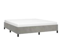 Bed Frame Mattress Foundation Bedroom Upholstered Bed Bedstead Velvet vidaXL