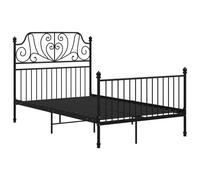 Bed Frame Metal Home Bedroom Bed Base Bedstead Mattress Foundation vidaXL