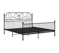 Bed Frame Metal Home Bedroom Bed Base Bedstead Mattress Foundation vidaXL