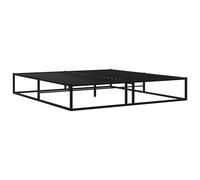 Vidaxl Bed Frame Without Mattress Black Metal 200X200 Cm