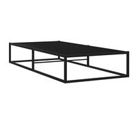 vidaXL Bed Frame Black Metal 90X200 Cm, Black